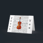 Cello & Me_ Dankeskarte<br><div class="desc">Ein Cello und Noten. Liebhaber des Cello.</div>