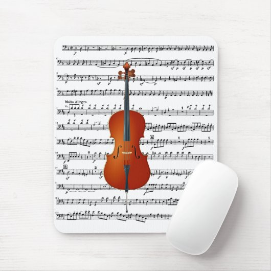 Cello & Me_ Mousepad (Mit Mouse)