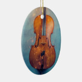Cello mit Lichtern Weihnachtsschmuck (Rechts)