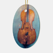 Cello mit Lichtern Weihnachtsschmuck (Links)