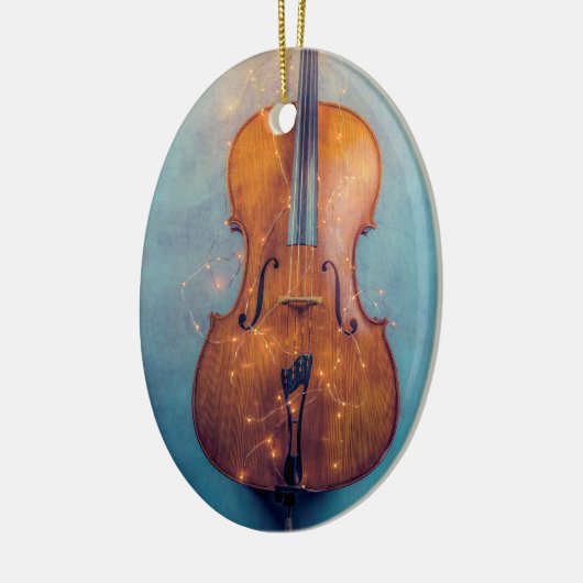 Cello mit Lichtern Weihnachtsschmuck (Links)