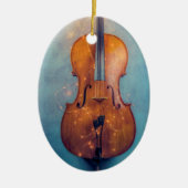 Cello mit Lichtern Weihnachtsschmuck (Vorne)