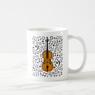 Cello mit musikalischen Bemerkungen, Cellist Music Kaffeetasse