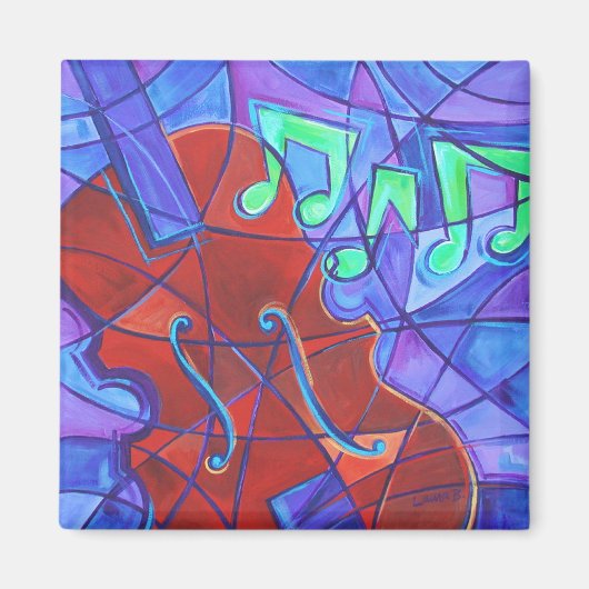 Cello Mosaic Magnet (Vorne)