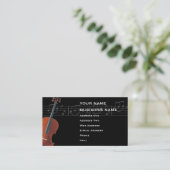 Cello - Music Business Card Visitenkarte (Stehend Vorderseite)