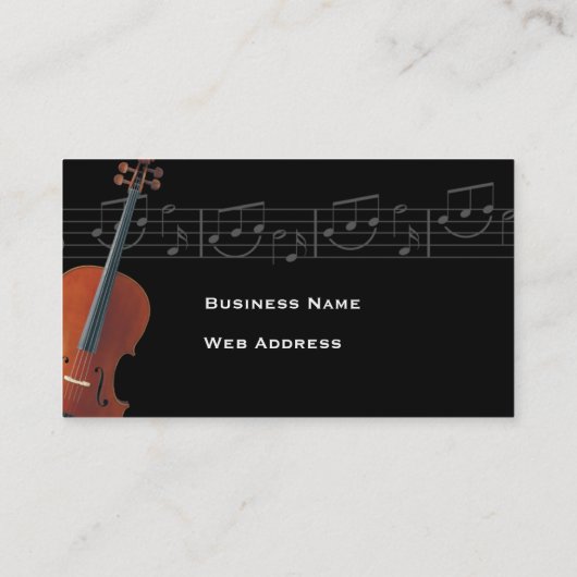 Cello - Music Business Card Visitenkarte (Rückseite)