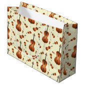 Cello Music Teacher Große Geschenktüte (Vorderseite Schrägansicht)