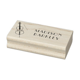 Cello Music Teacher Gummistempel