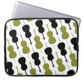 Cello Musical Pattern Laptopschutzhülle (Vorderseite)