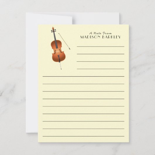 Cello Musician Music Teacher String Orchestra Dankeskarte (Vorderseite)