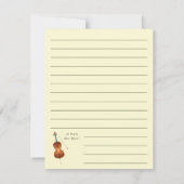 Cello Musician Music Teacher String Orchestra Dankeskarte (Rückseite)