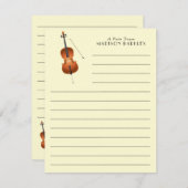 Cello Musician Music Teacher String Orchestra Dankeskarte (Vorne/Hinten)