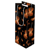 Cello Musician Music Teacher String Orchestra Geschenktüte Für Weinflaschen (Vorderseite Schrägansicht)
