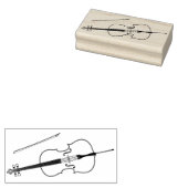 Cello Musician Music Teacher String Orchestra Gummistempel (Stempel)