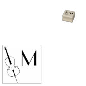 Cello Musician Music Teacher String Orchestra Gummistempel (Stempel)