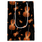 Cello Musician Music Teacher String Orchestra Mittlere Geschenktüte (Rückseite)