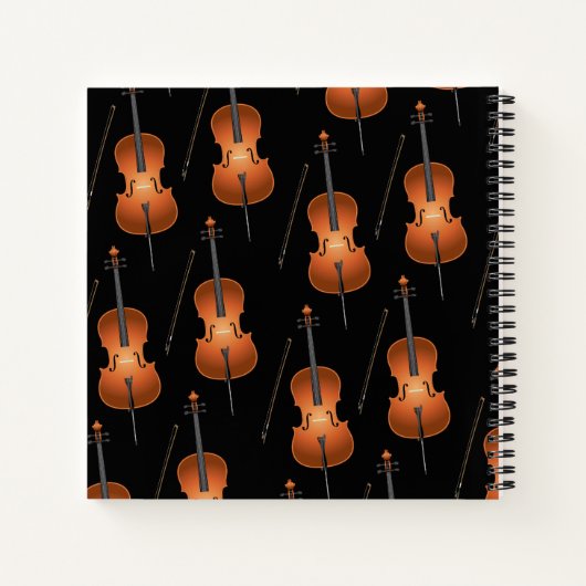 Cello Musician Music Teacher String Orchestra Notizblock (Rückseite)