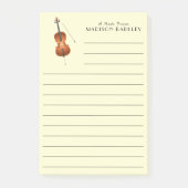 Cello Musician Music Teacher String Orchestra Post-it Klebezettel (Vorderseite)