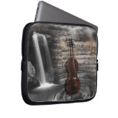 Cello-Musik-Wasserfall-Computer-Hülse Laptopschutzhülle (Vorne Rechts)