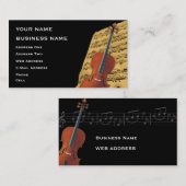 Cello - Musikindustrie-Karte Visitenkarte (Vorne/Hinten)