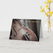 Cello-Musikinstrument Geburtstag Karte (Gelbe Blume)