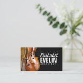 Cello-Musikinstrumente Visitenkarte (Stehend Vorderseite)