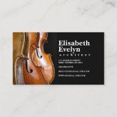 Cello-Musikinstrumente Visitenkarte (Rückseite)