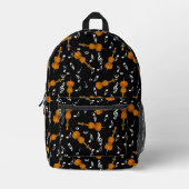 Cello Musiknote Pattern Bedruckter Rucksack (Vorderseite)