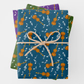 Cello Musiknote Pattern Geschenkpapier Set (Beispiel)