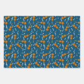 Cello Musiknote Pattern Geschenkpapier Set (Vorderseite)