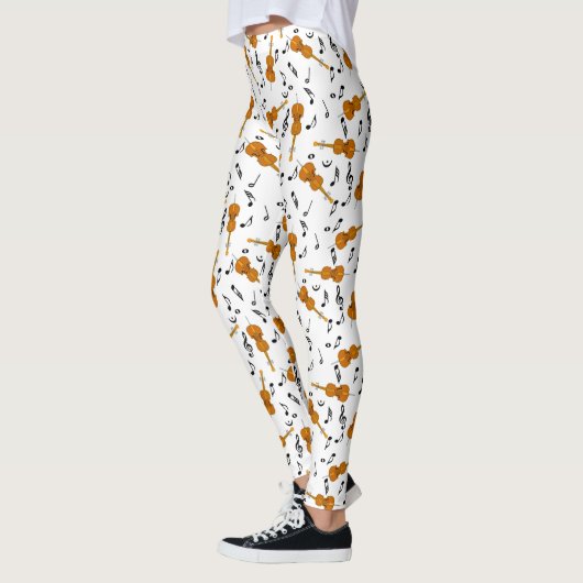 Cello Musiknote Pattern Leggings (Links)
