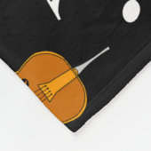 Cello Musiknotens Pattern Fleecedecke (Ecke)
