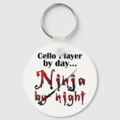Cello Ninja Schlüsselanhänger (Vorderseite)