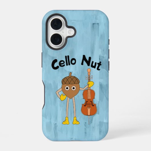 Cello Nuss iPhone 16 Hülle (Rückseite)