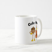 Cello Nut Text Kaffeetasse (VorderseiteRechts)