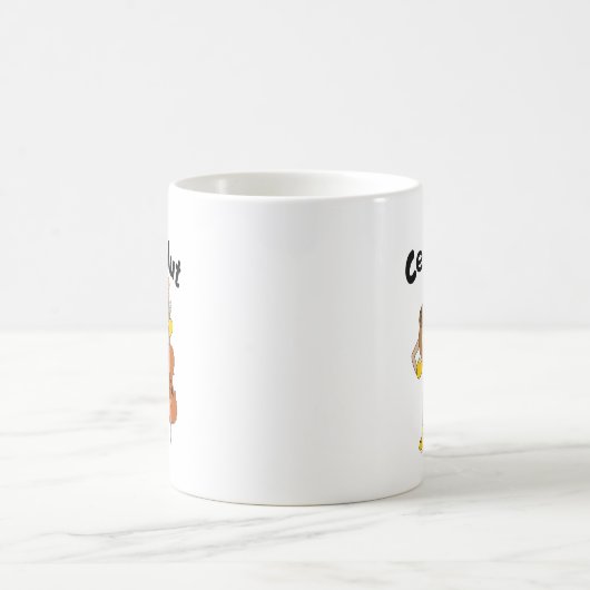 Cello Nut Text Kaffeetasse (Mittel)