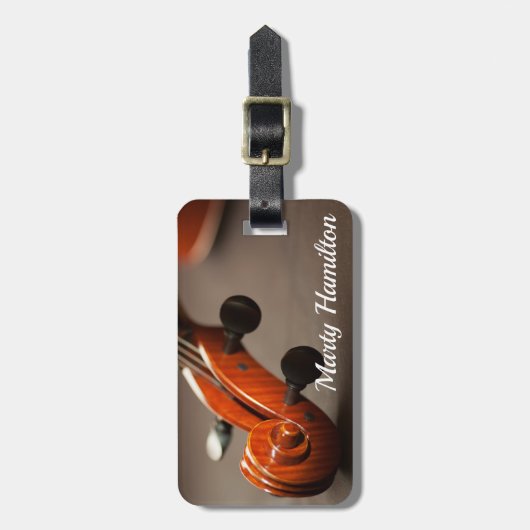 Cello-oder Violinen-Musikinstrument-Gepäckanhänger Gepäckanhänger (Vorderseite vertikal)