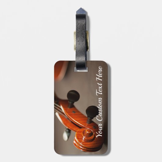 Cello-oder Violinen-Musikinstrument-Gepäckanhänger Gepäckanhänger (Rückseite vertikal)