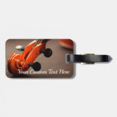 Cello-oder Violinen-Musikinstrument-Gepäckanhänger Gepäckanhänger (Rückseite horizontal)