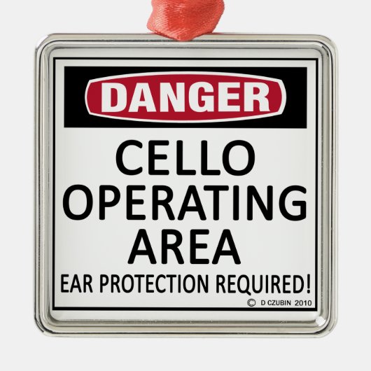 Cello-Operationsfläche Ornament Aus Metall (Vorne)