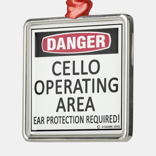 Cello-Operationsfläche Ornament Aus Metall (Links)