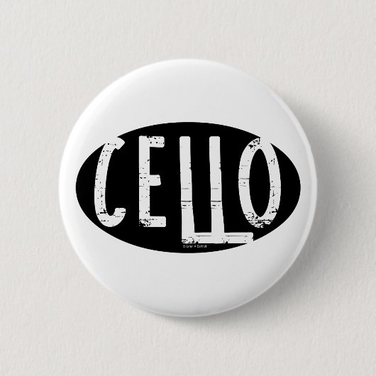 Cello Oval Rough Text Button (Vorderseite)