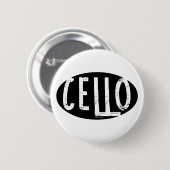 Cello Oval Rough Text Button (Vorne & Hinten)