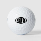 Cello Oval Rough Text Golfball (Vorderseite)