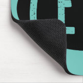 Cello Oval Rough Text Mousepad (Ecke)