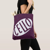 Cello Oval Rough Text Tasche (Von Nahem)
