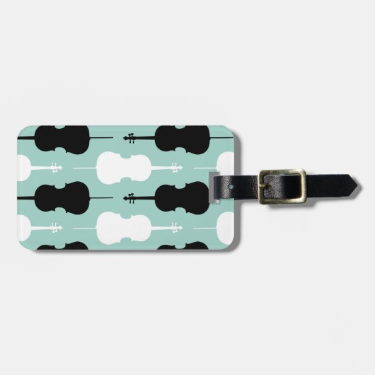 Cello Pattern Gepäckanhänger (Vorderseite horizontal)