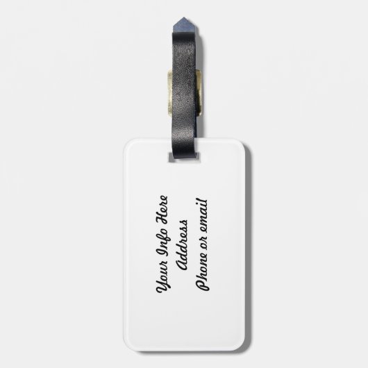 Cello Pattern Gepäckanhänger (Rückseite vertikal)