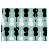 Cello Pattern Große Geschenktüte (Vorderseite)