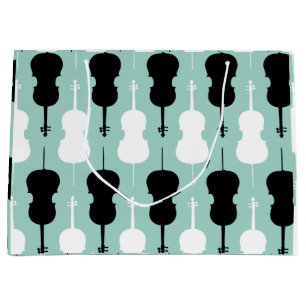 Cello Pattern Große Geschenktüte